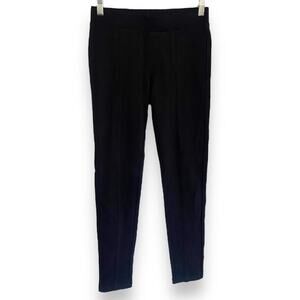 Baccini Womens Pants Sz S Black Stretchy Thick Ponte Knit Rayon Nylon Spandex